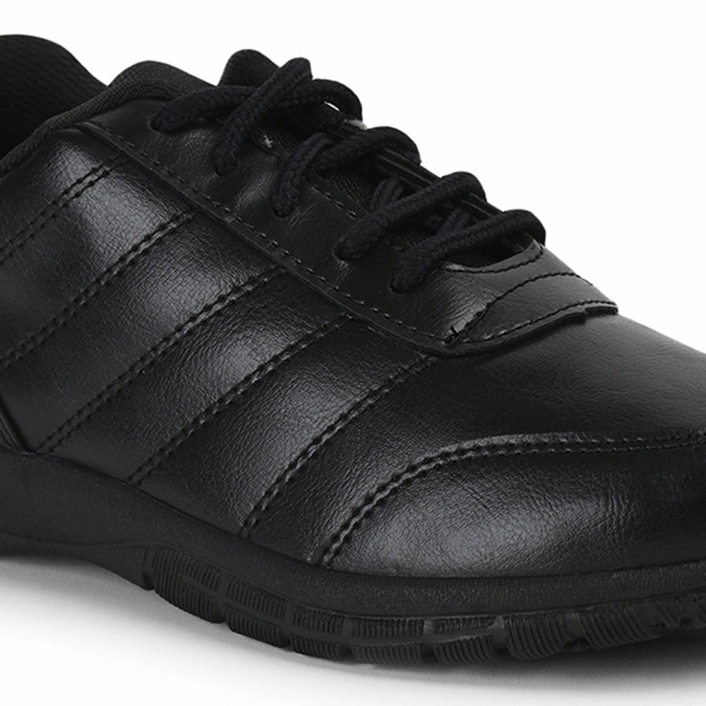 Prefect By Liberty Kids SCHOOL-PTM Black School Lacing Shoes