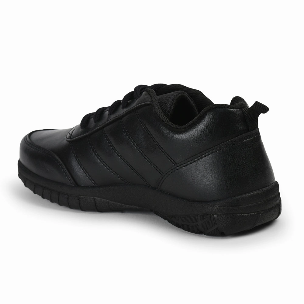 Prefect By Liberty Kids SCHOOL-PTM Black School Lacing Shoes