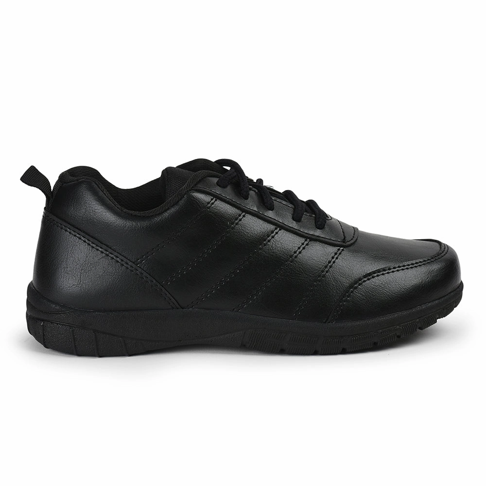 Prefect By Liberty Kids SCHOOL-PTM Black School Lacing Shoes