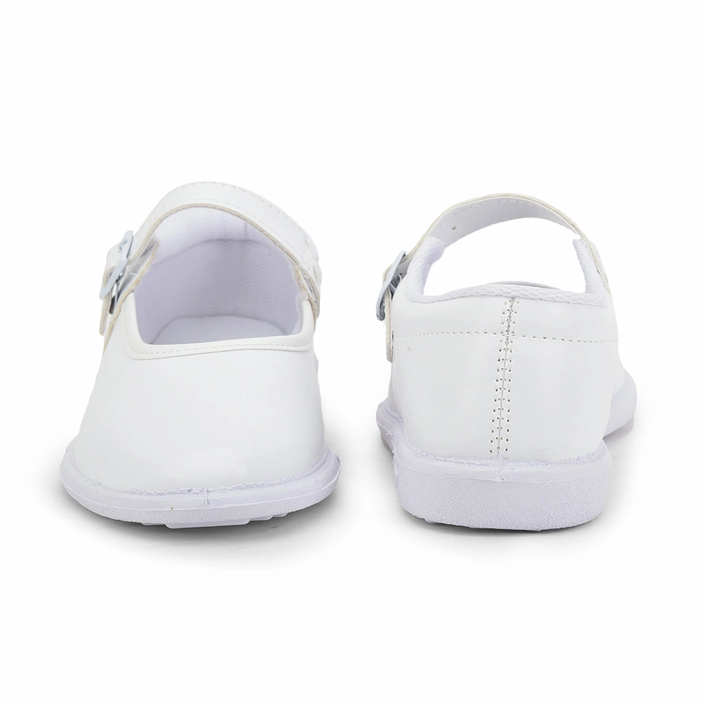 Prefect White Ballerina Dress School Shoes For Kids S/GIRL (N) By Liberty