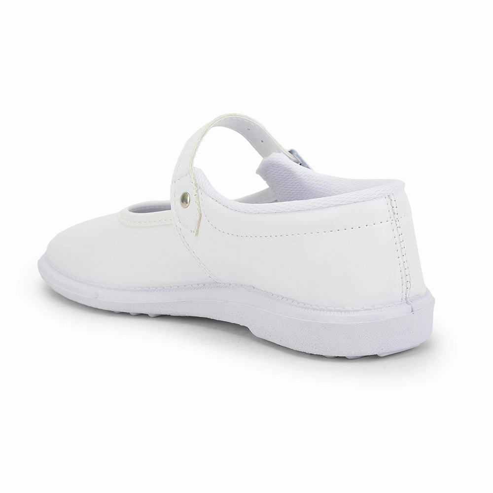 Prefect White Ballerina Dress School Shoes For Kids S/GIRL (N) By Liberty