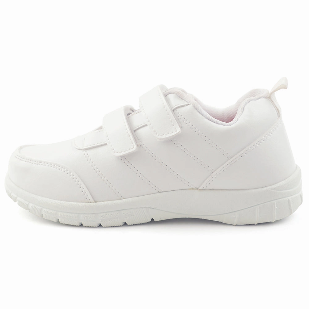 Prefect White Lacing Uniform School Shoes For Kids SCHOOLPTMV By Liberty