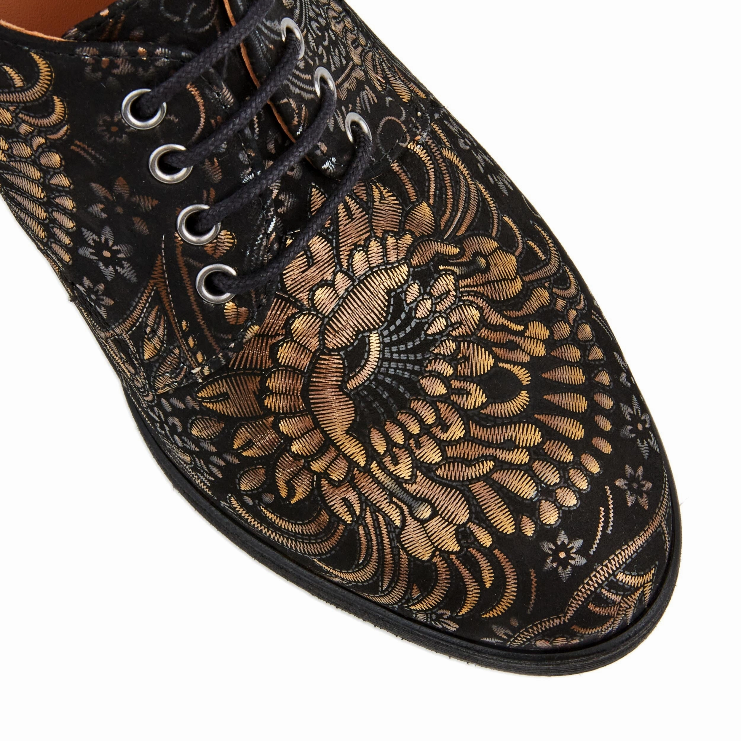 Roulette - Black & Gold Feathers