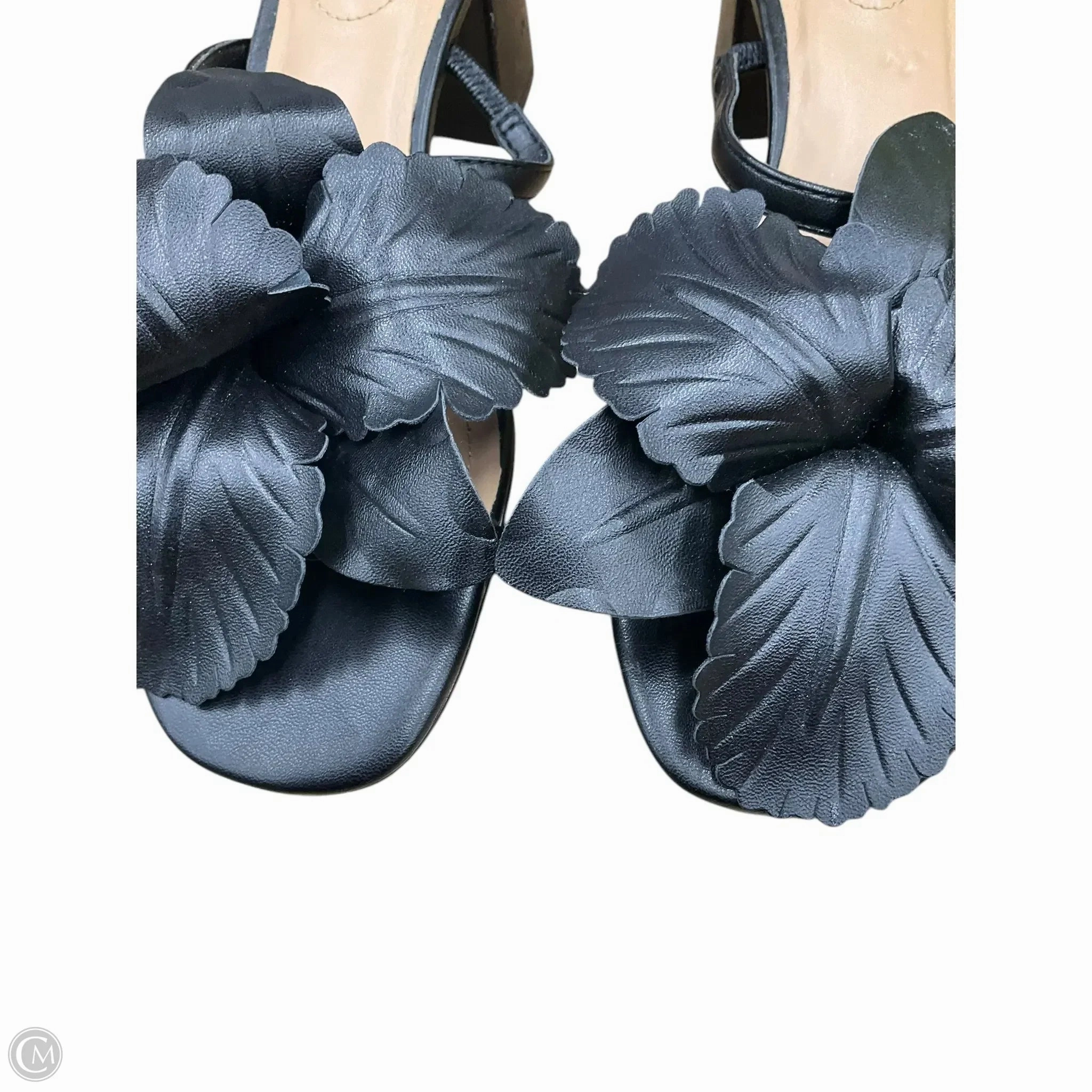 Sandals Heels Block By Chicos In Black, Size: 6