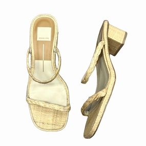 Sandals Heels Block By Dolce Vita In Beige, Size: 8