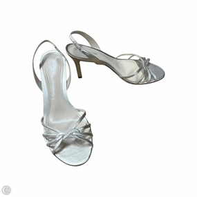 Sandals Heels Kitten By Ann Taylor In Gold, Size: 7.5