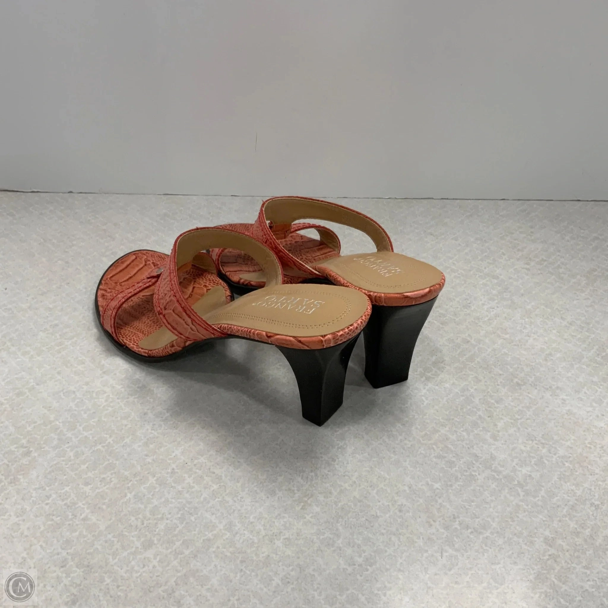 Sandals Heels Kitten By Franco Sarto In Pink, Size: 9
