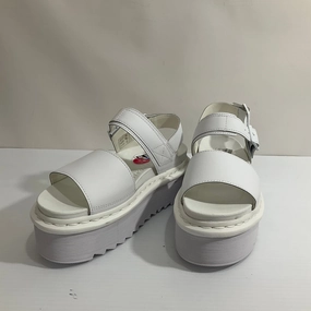 Sandals Heels Platform By Dr Martens In White, Size: 9
