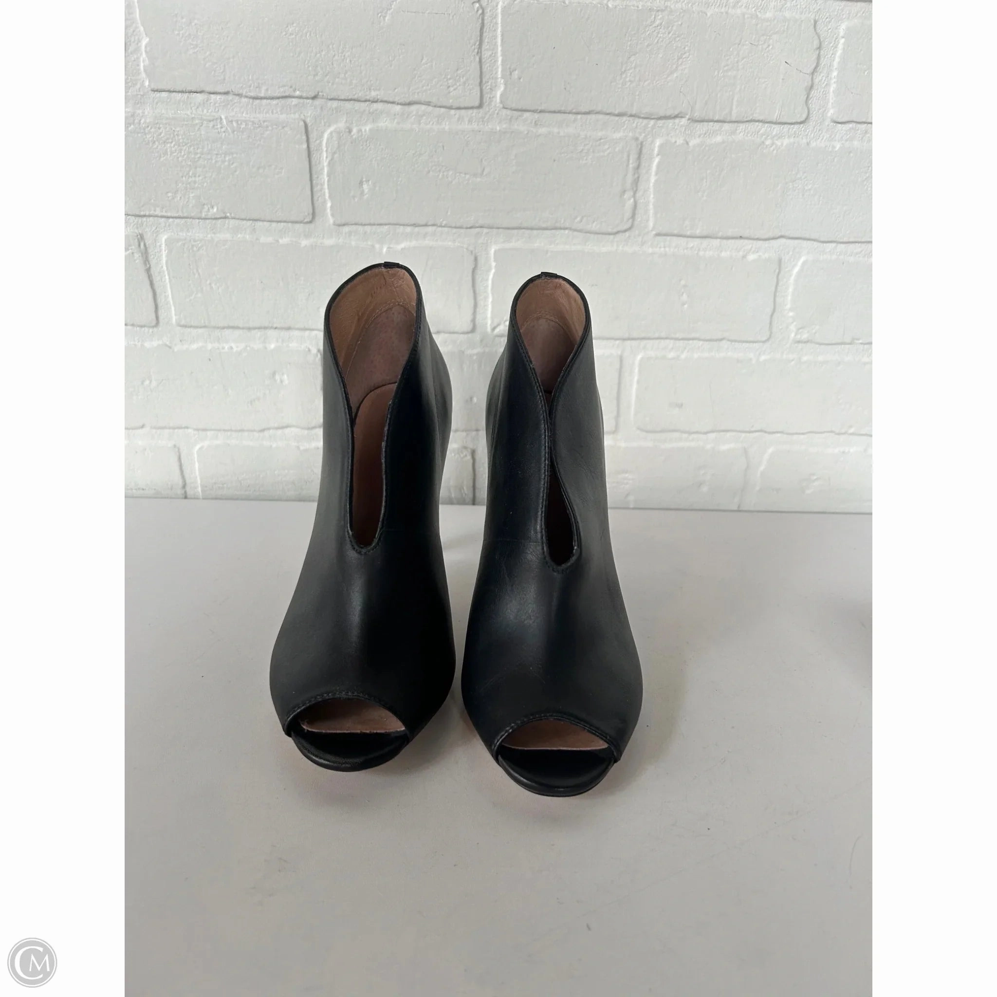 Sandals Heels Stiletto By Halogen In Black, Size: 6.5