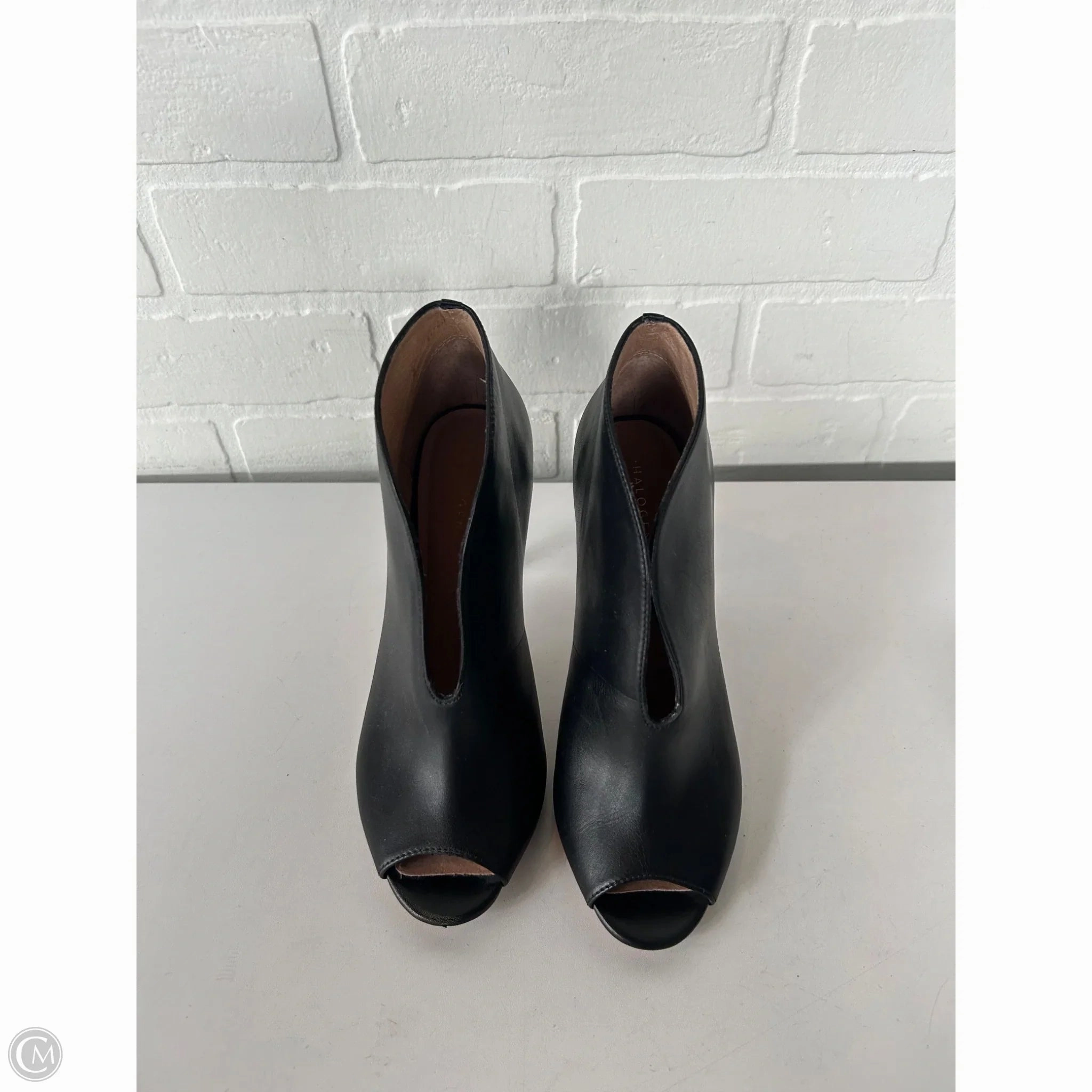 Sandals Heels Stiletto By Halogen In Black, Size: 6.5