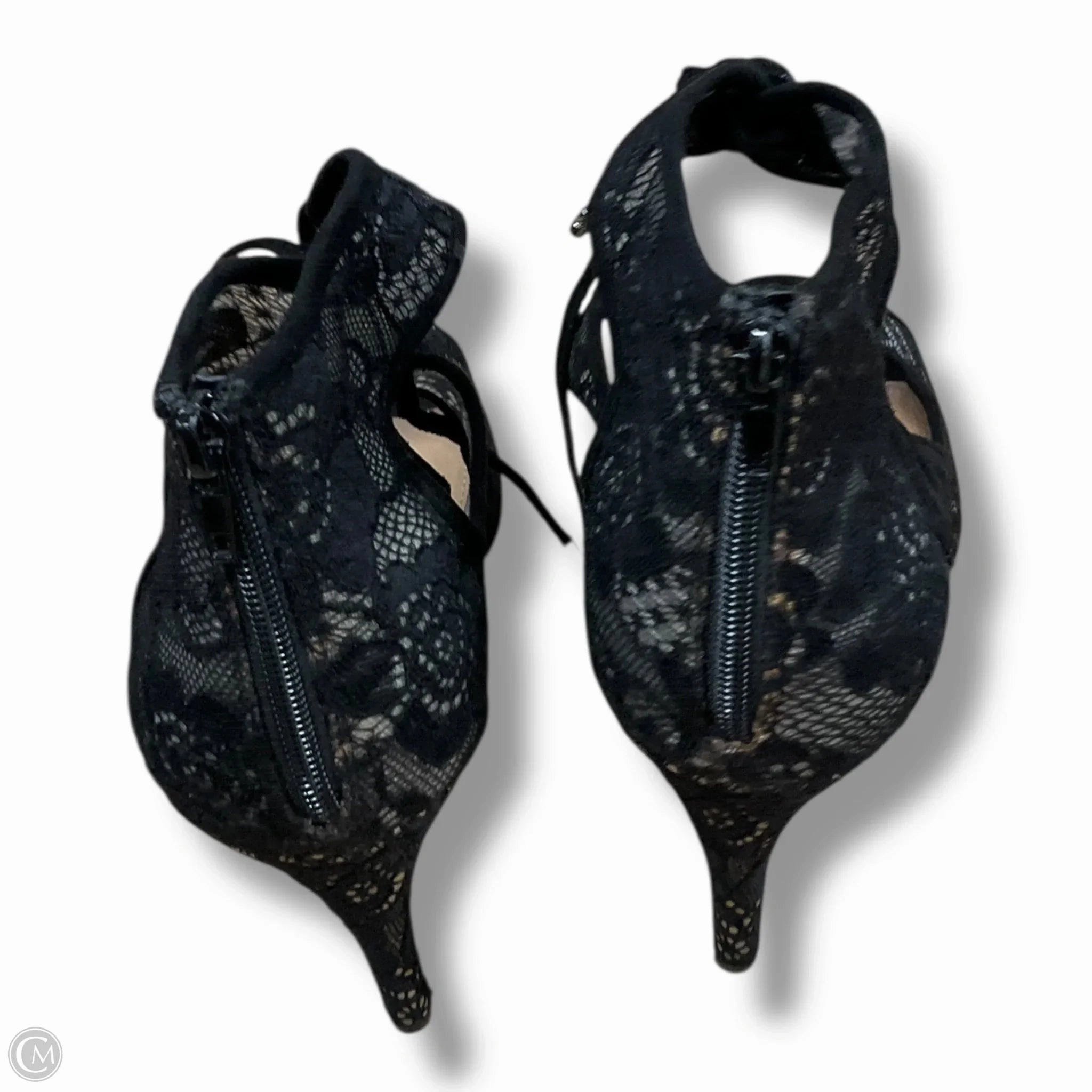Sandals Heels Stiletto By Impo In Black, Size: 9.5