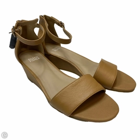 Sandals Heels Wedge By Eileen Fisher In Brown, Size: 8.5