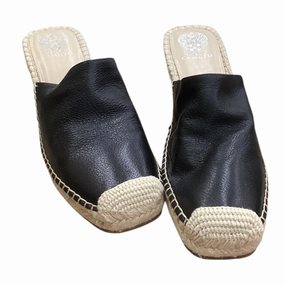 Sandals Heels Wedge By Vince Camuto In Black & Brown, Size:11