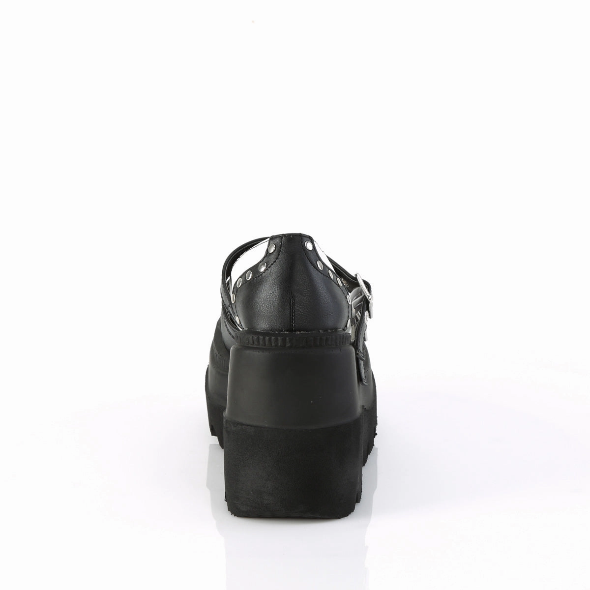 SHAKER-27  Black-White Vegan Leather
