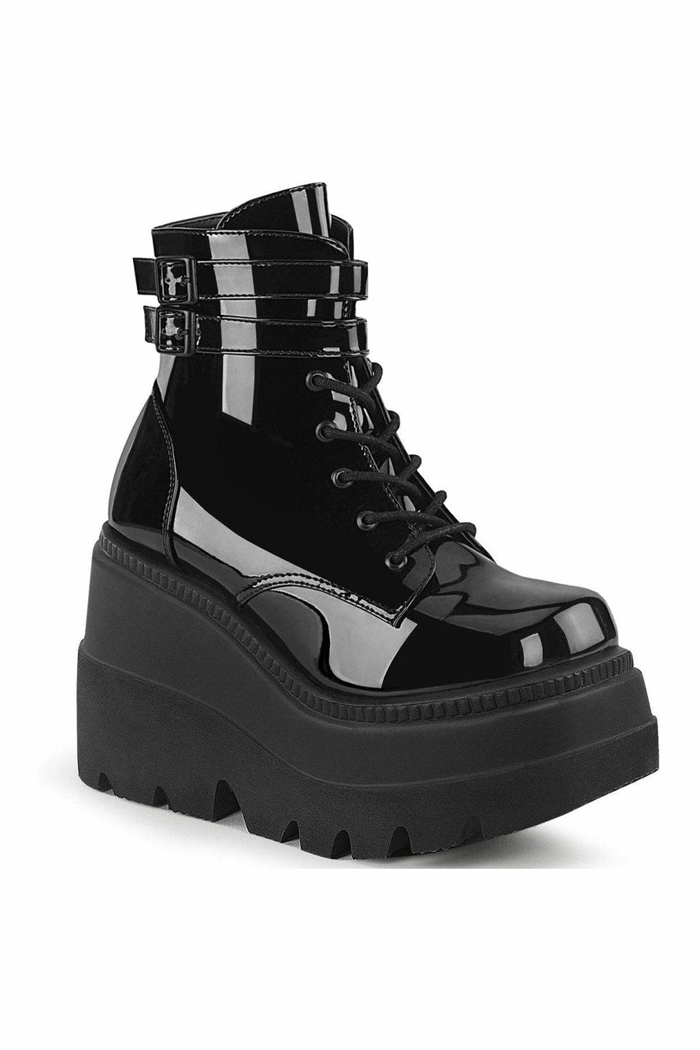SHAKER-52 Ankle Boot | Black Patent