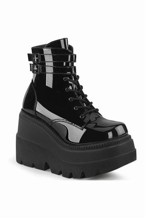 SHAKER-52 Ankle Boot | Black Patent