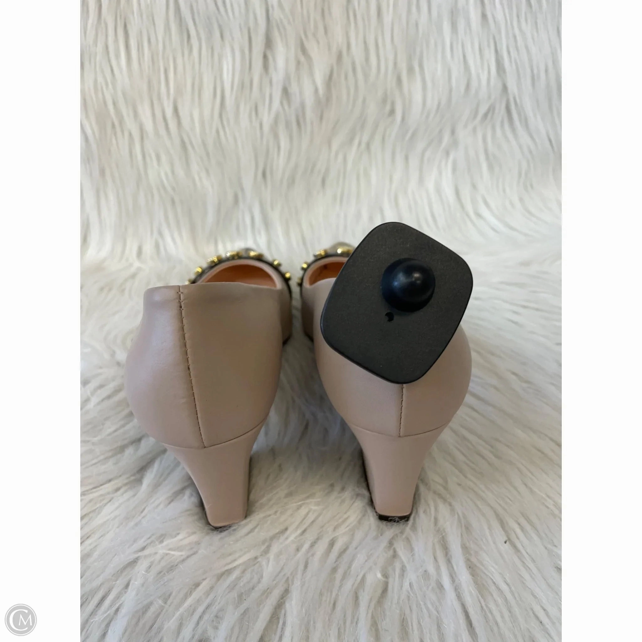 Shoes Heels Block By Agl In Tan, Size: 6.5