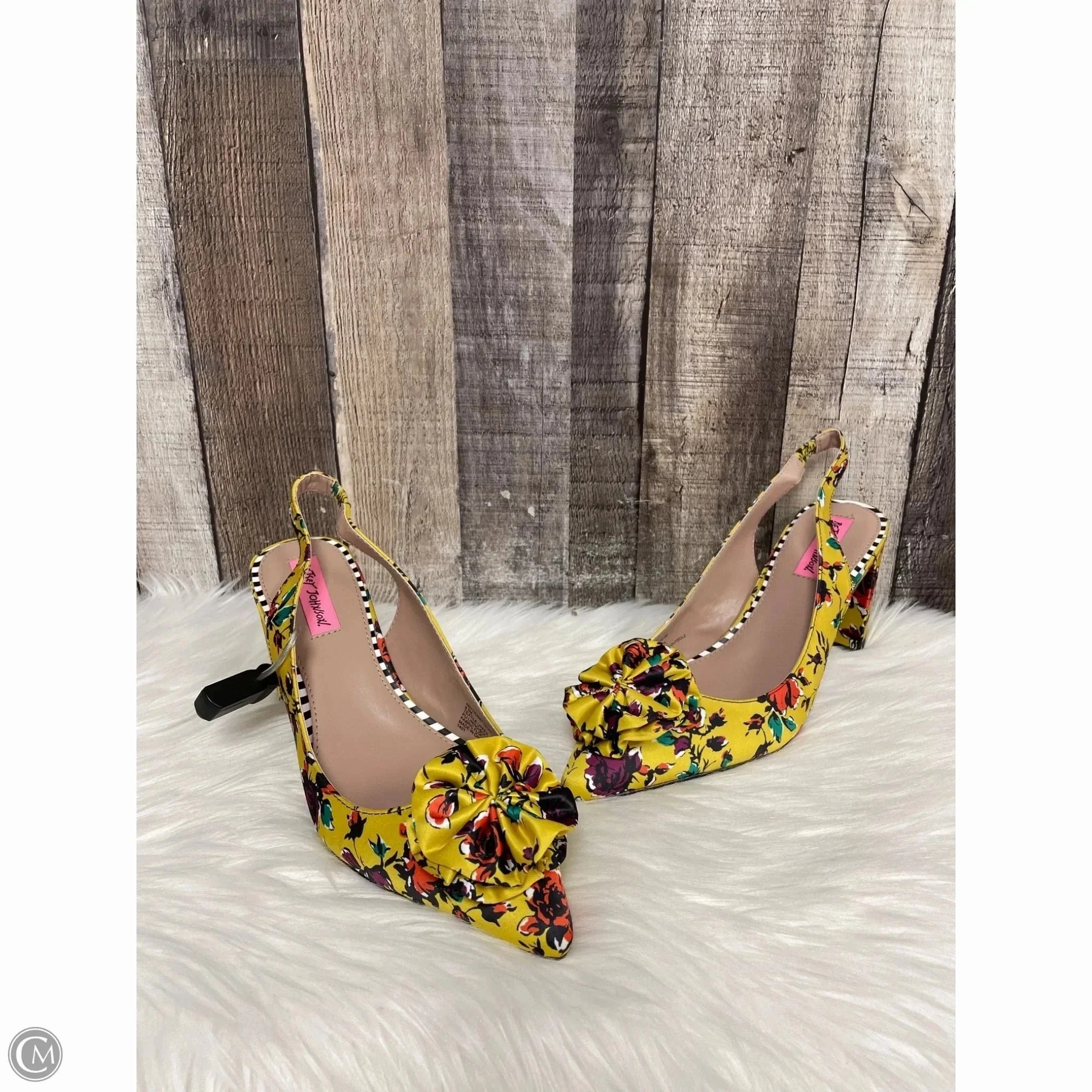 Shoes Heels Block By Betsey Johnson In Multi-colored, Size: 9.5