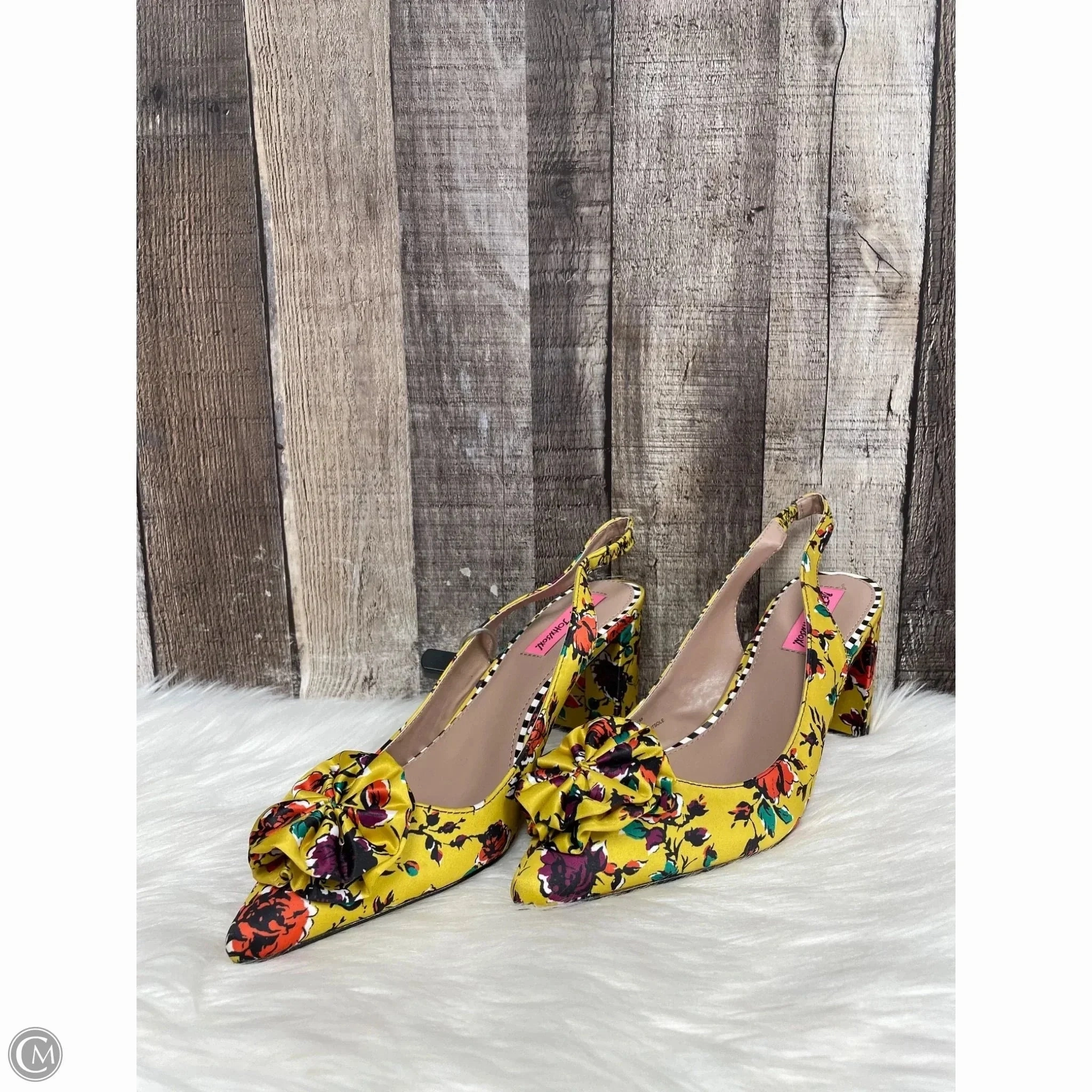 Shoes Heels Block By Betsey Johnson In Multi-colored, Size: 9.5