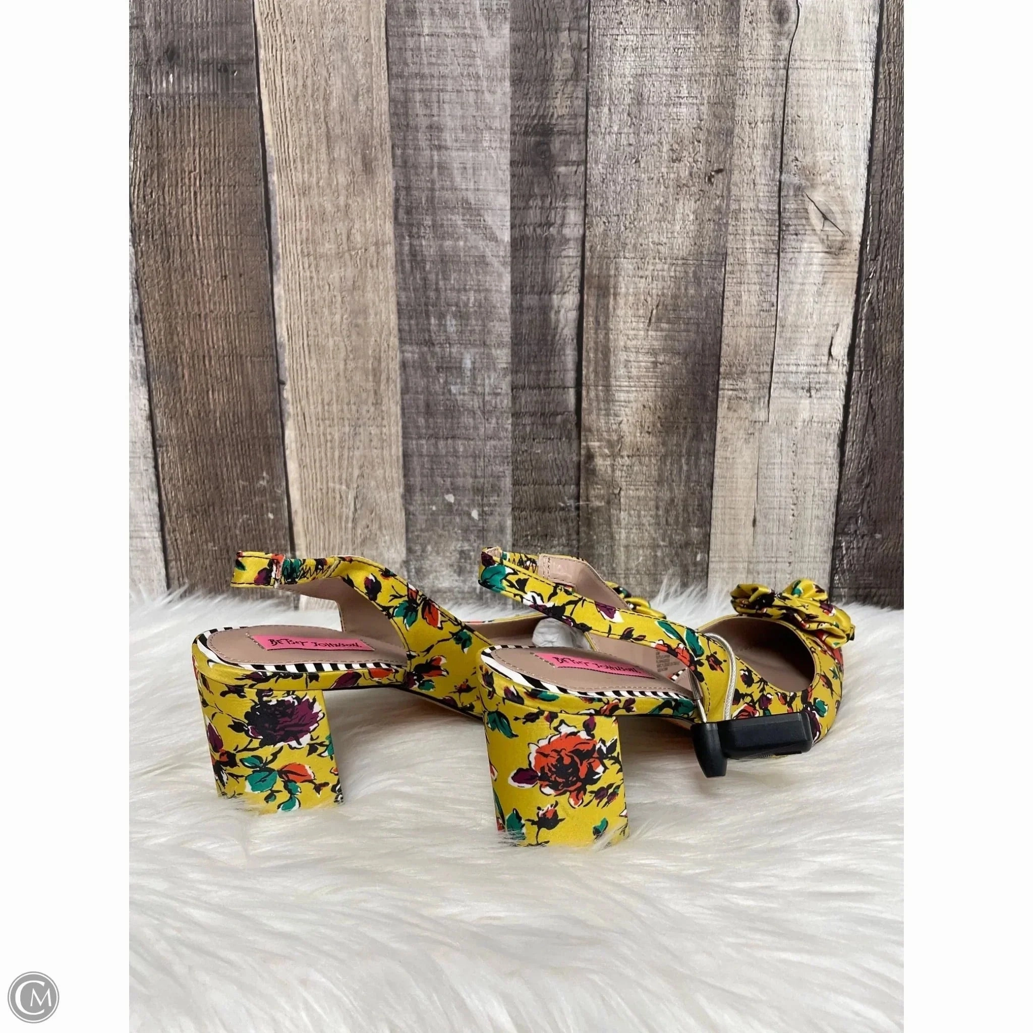 Shoes Heels Block By Betsey Johnson In Multi-colored, Size: 9.5