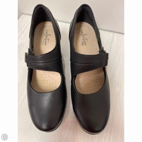 Shoes Heels Block By Clarks In Black, Size: 7.5