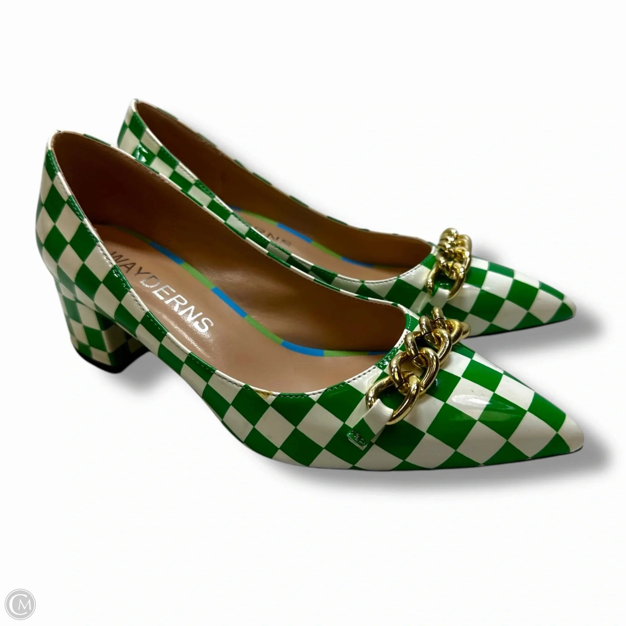 Shoes Heels Block By Clothes Mentor In Green, Size: 6.5