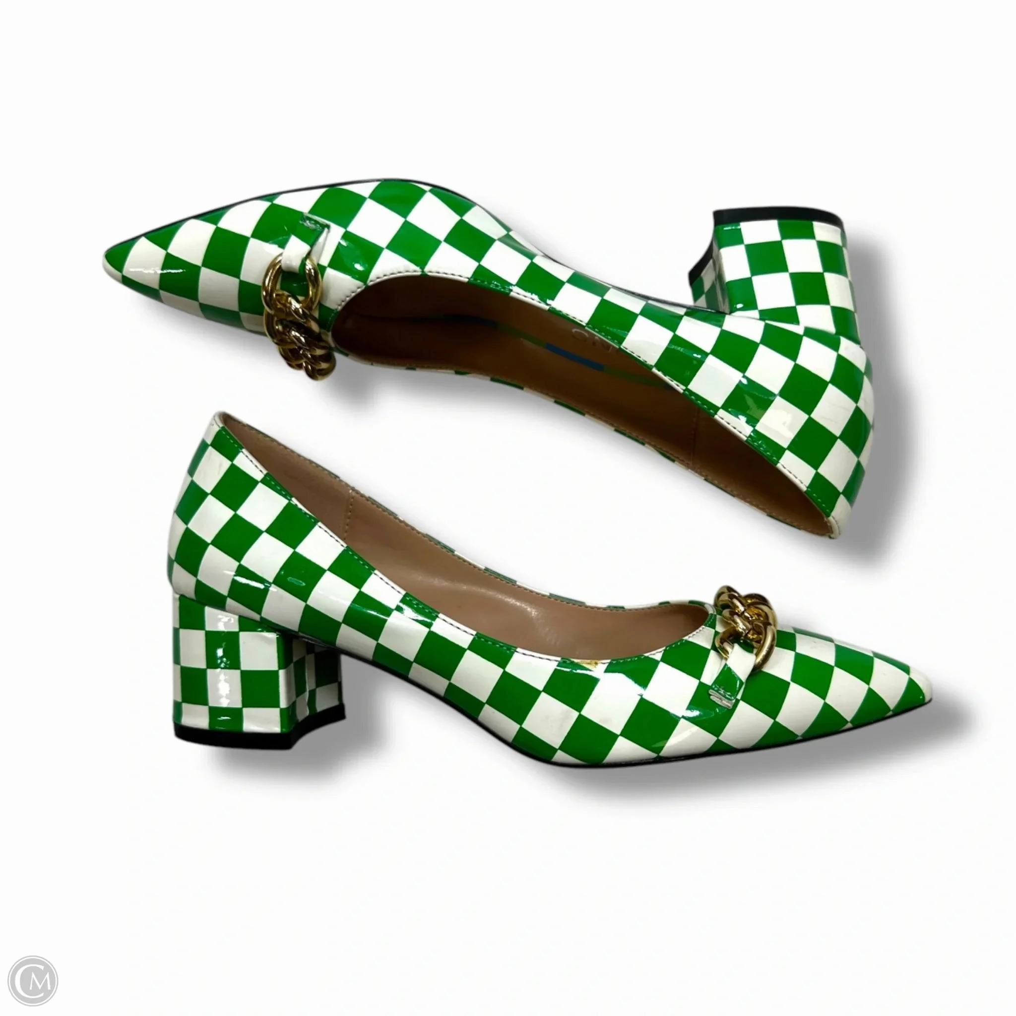 Shoes Heels Block By Clothes Mentor In Green, Size: 6.5
