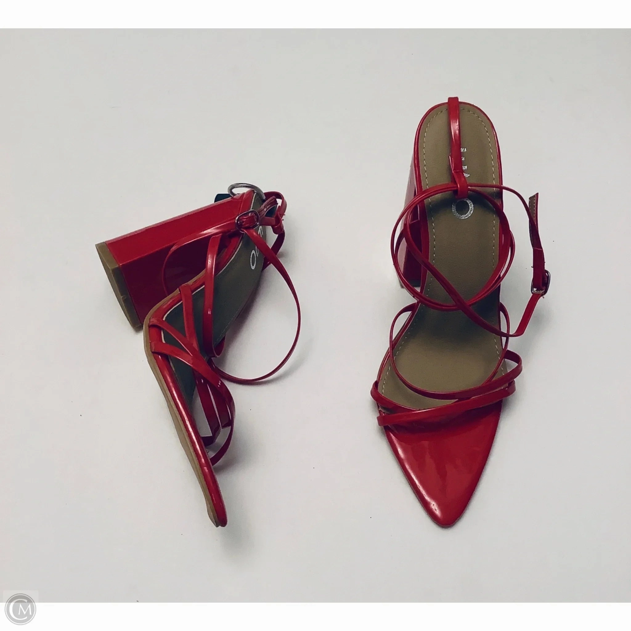 Shoes Heels Block By Clothes Mentor In Red, Size: 5