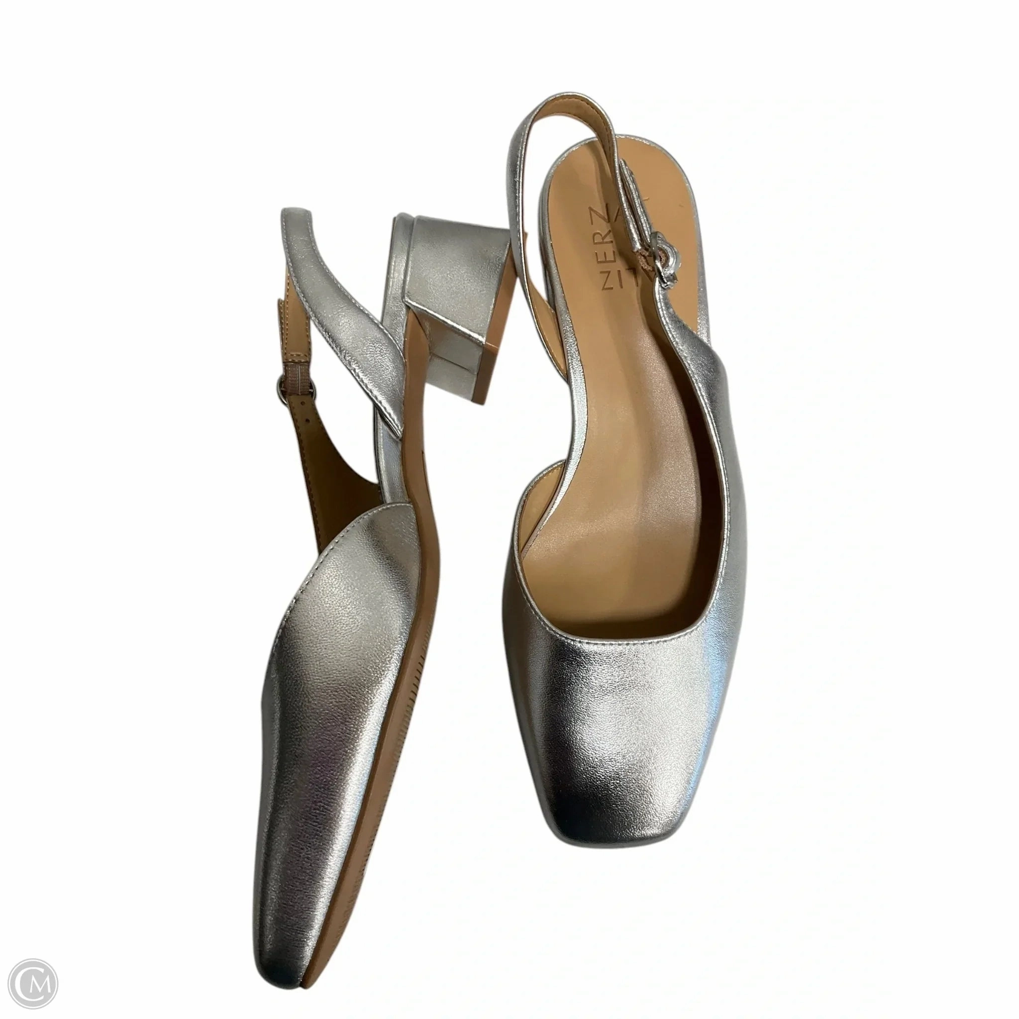 Shoes Heels Block By Naturalizer In Silver, Size: 7.5