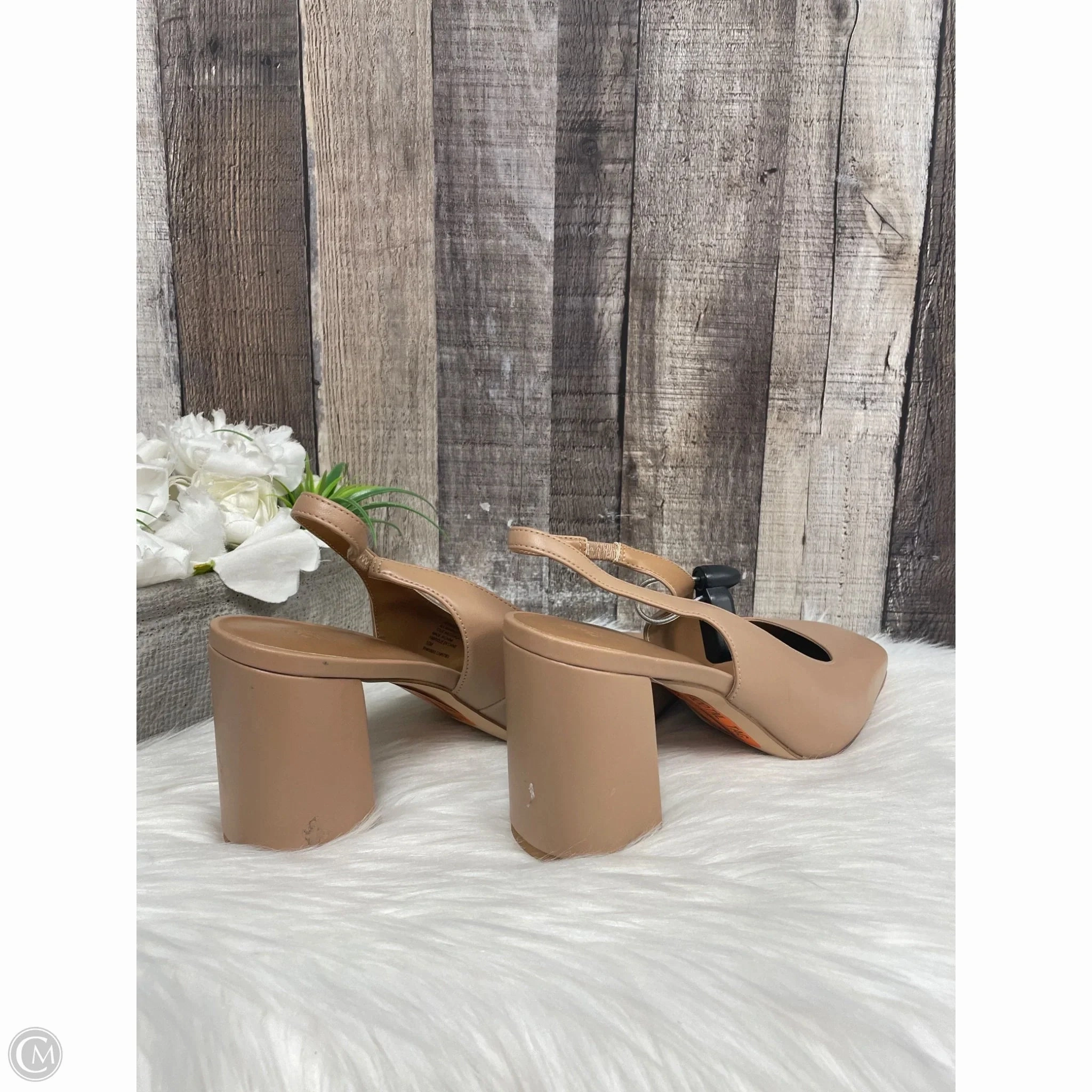 Shoes Heels Block By Nordstrom In Tan, Size: 10