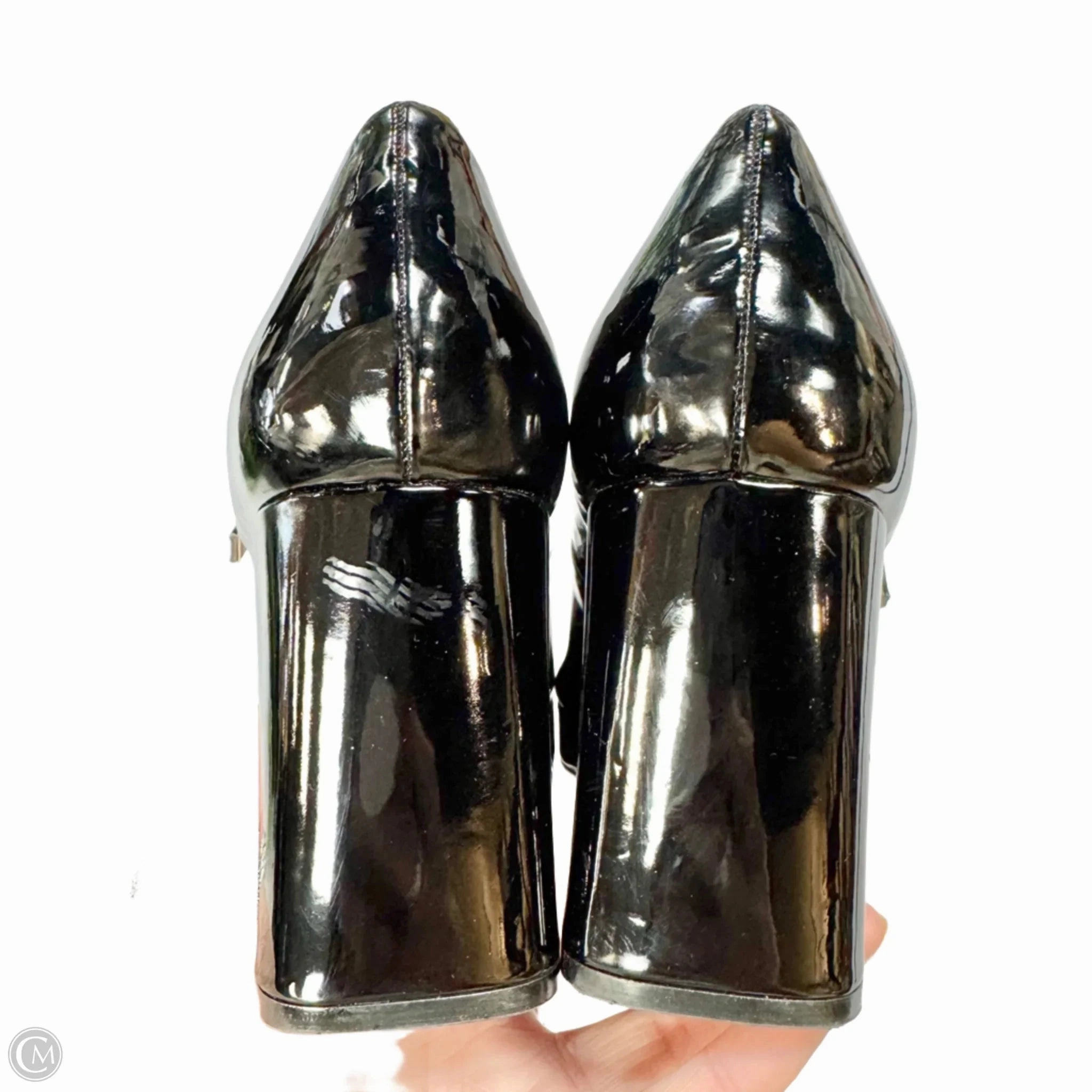 Shoes Heels Block By Sun   Stone In Black, Size: 8.5
