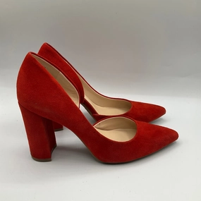 Shoes Heels Block By White House Black Market In Red, Size: 7.5