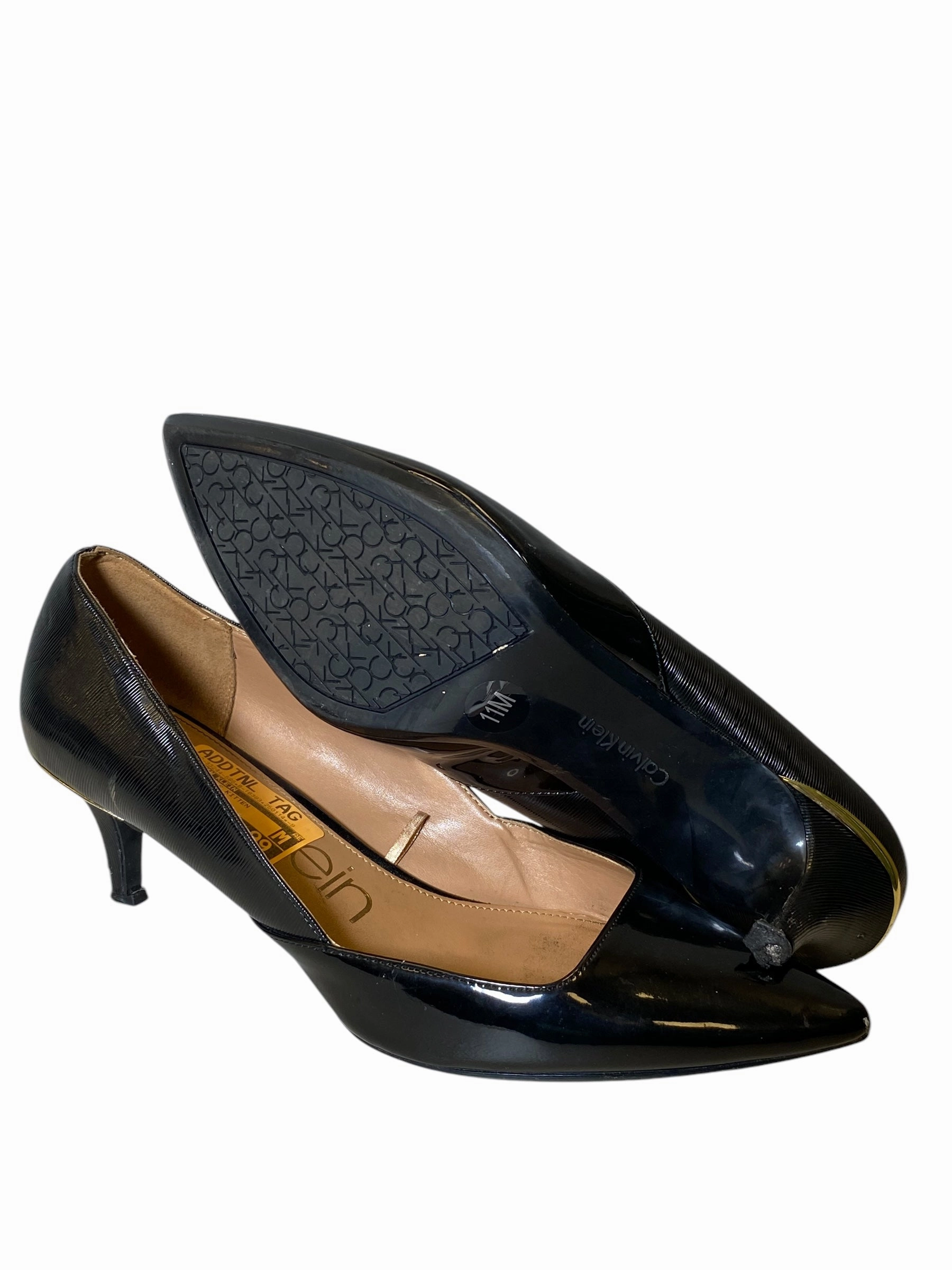 Shoes Heels Kitten By Calvin Klein In Black, Size: 11