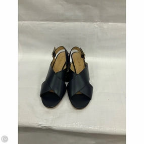Shoes Heels Kitten By Talbots In Navy, Size: 8
