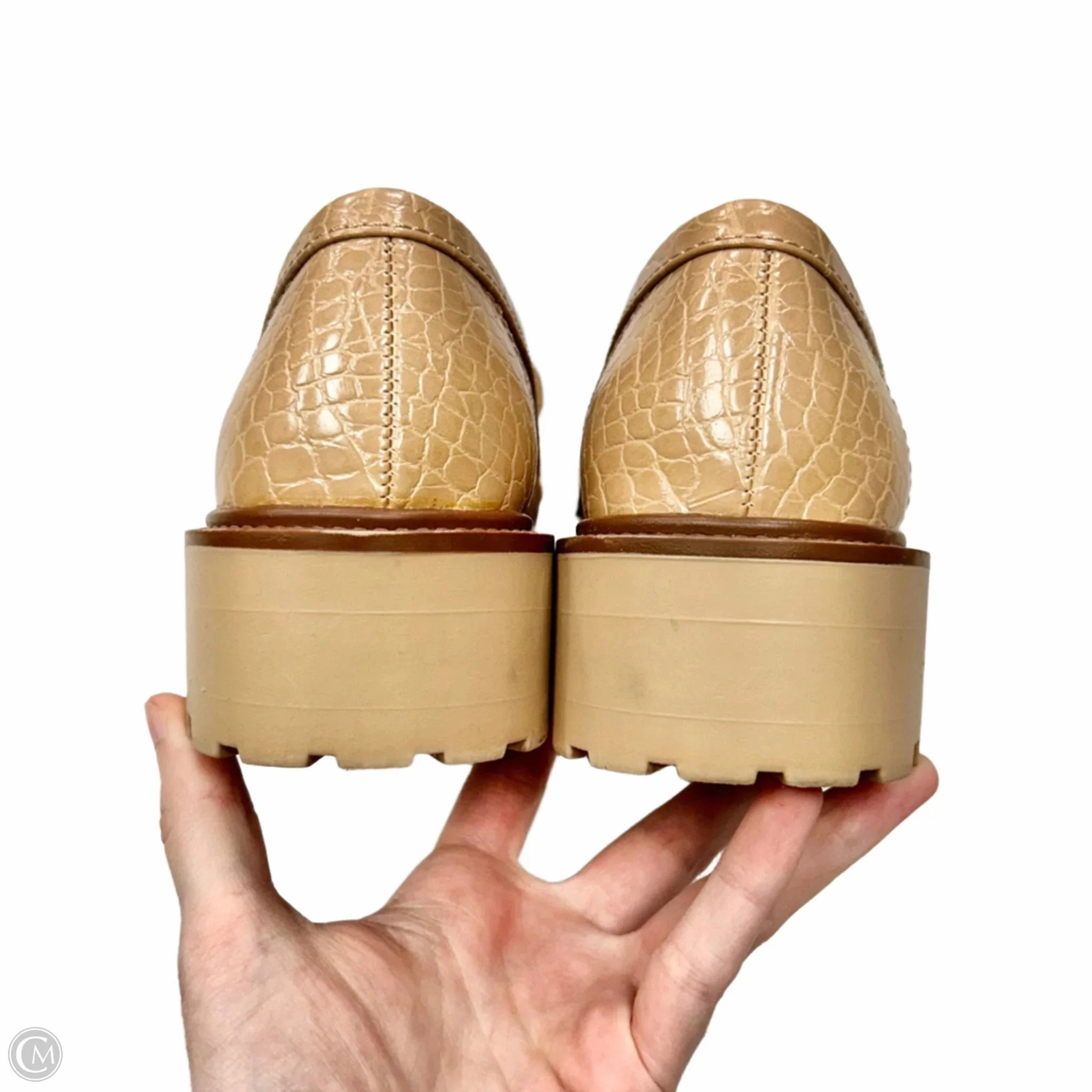 Shoes Heels Platform By Abound In Tan, Size: 7