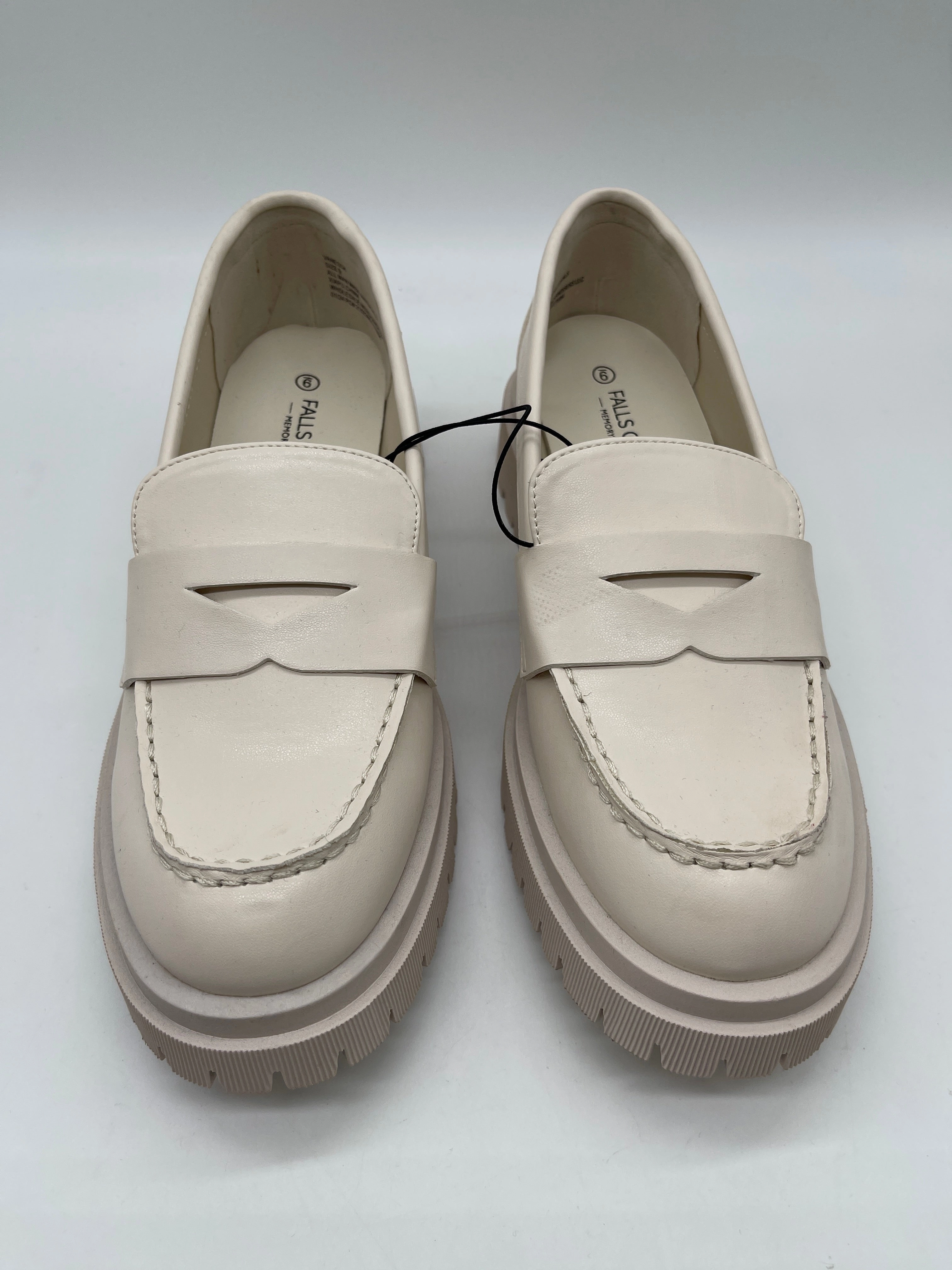 Shoes Heels Platform By Falls Creek In White, Size: 9