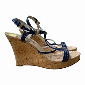SHOES HEELS PLATFORM by MICHAEL BY MICHAEL KORS In BLUE, Size: 7