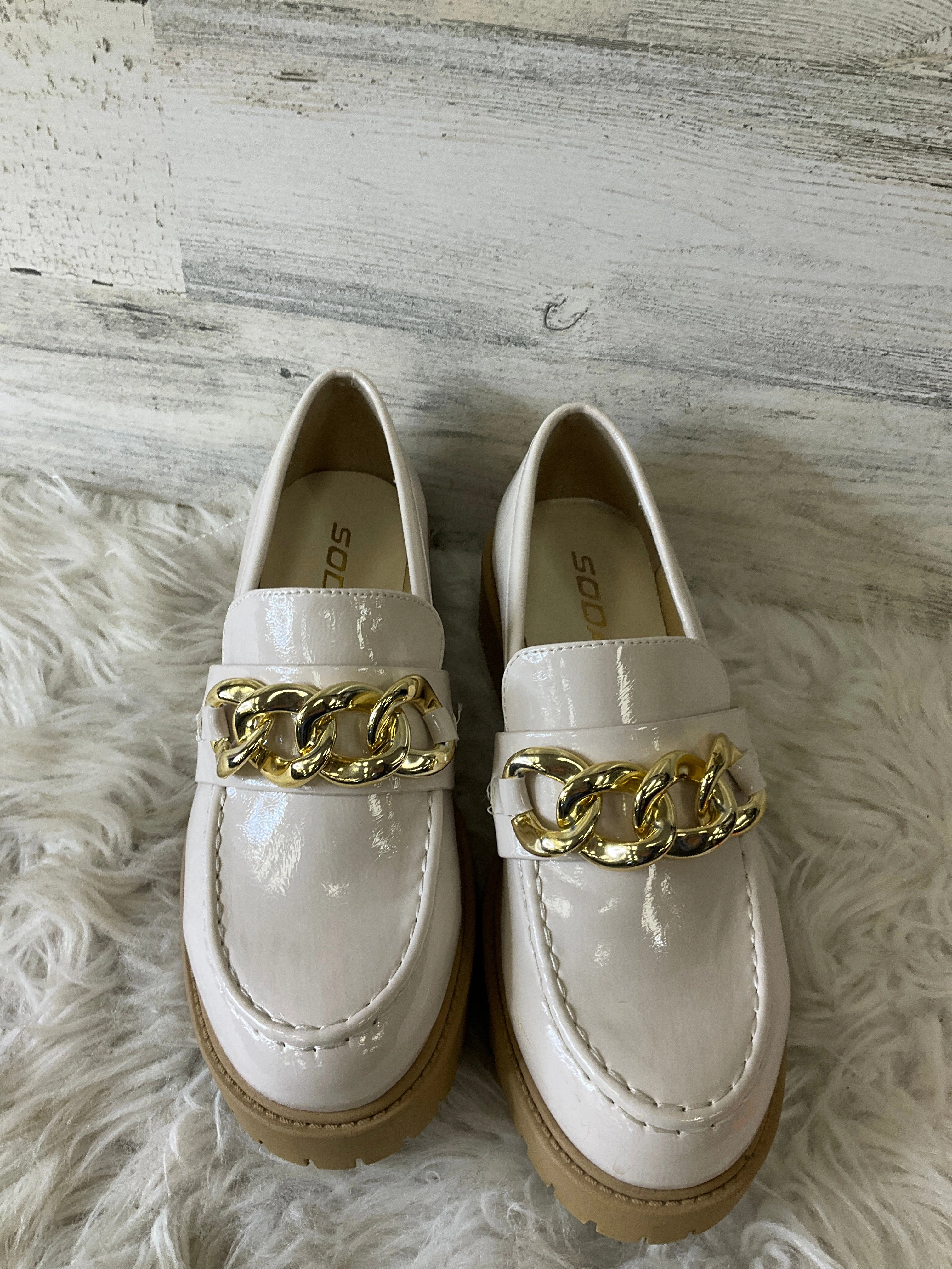 Shoes Heels Platform By Soda In White, Size: 6.5
