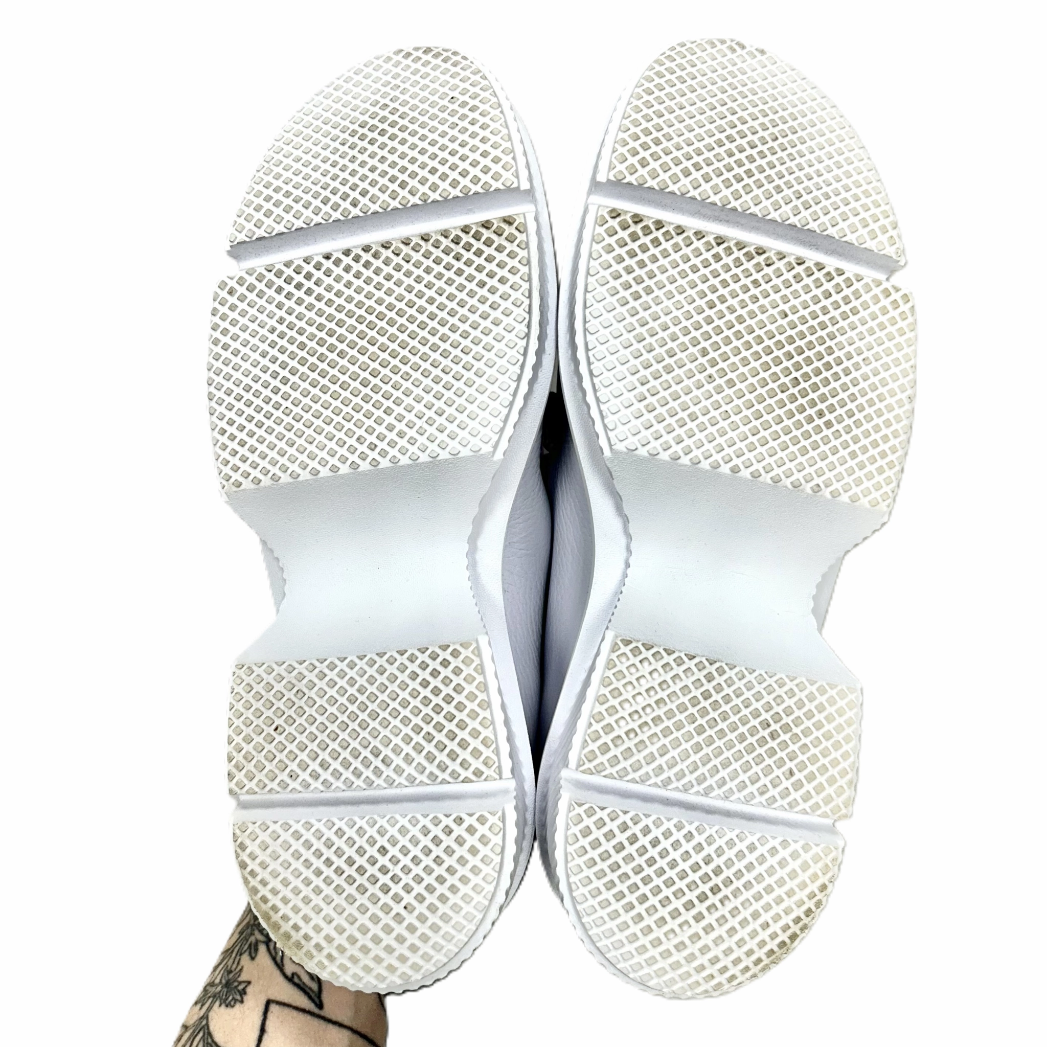 Shoes Heels Platform By Wirth In Purple & White, Size: 8.5