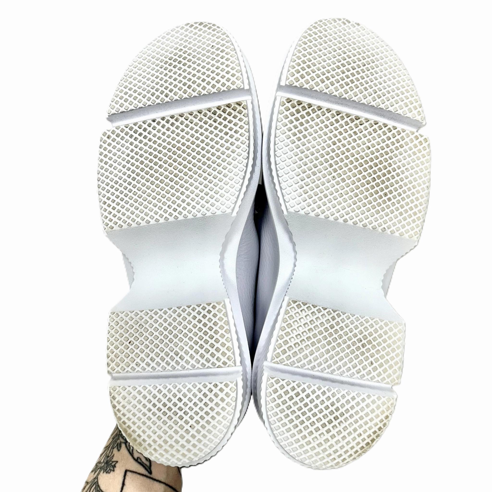 Shoes Heels Platform By Wirth In Purple & White, Size: 8.5