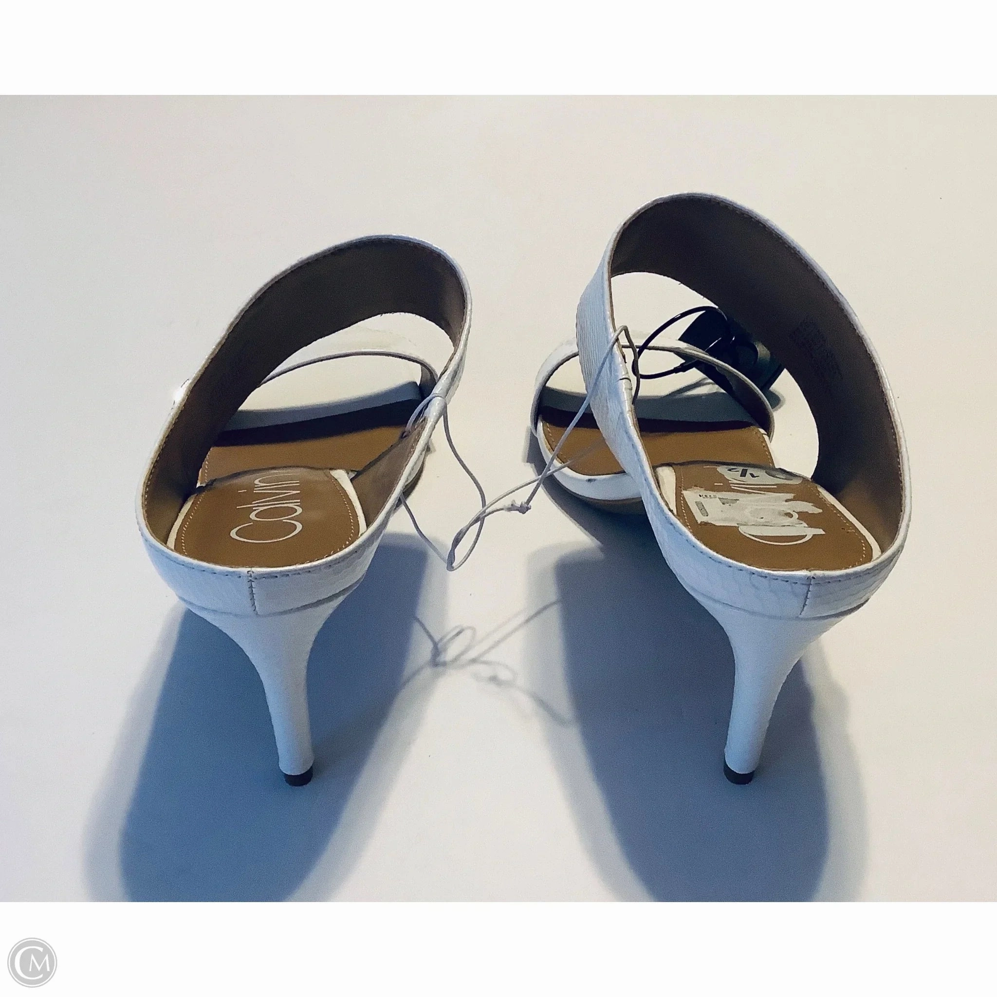 Shoes Heels Stiletto By Calvin Klein In White, Size: 9.5