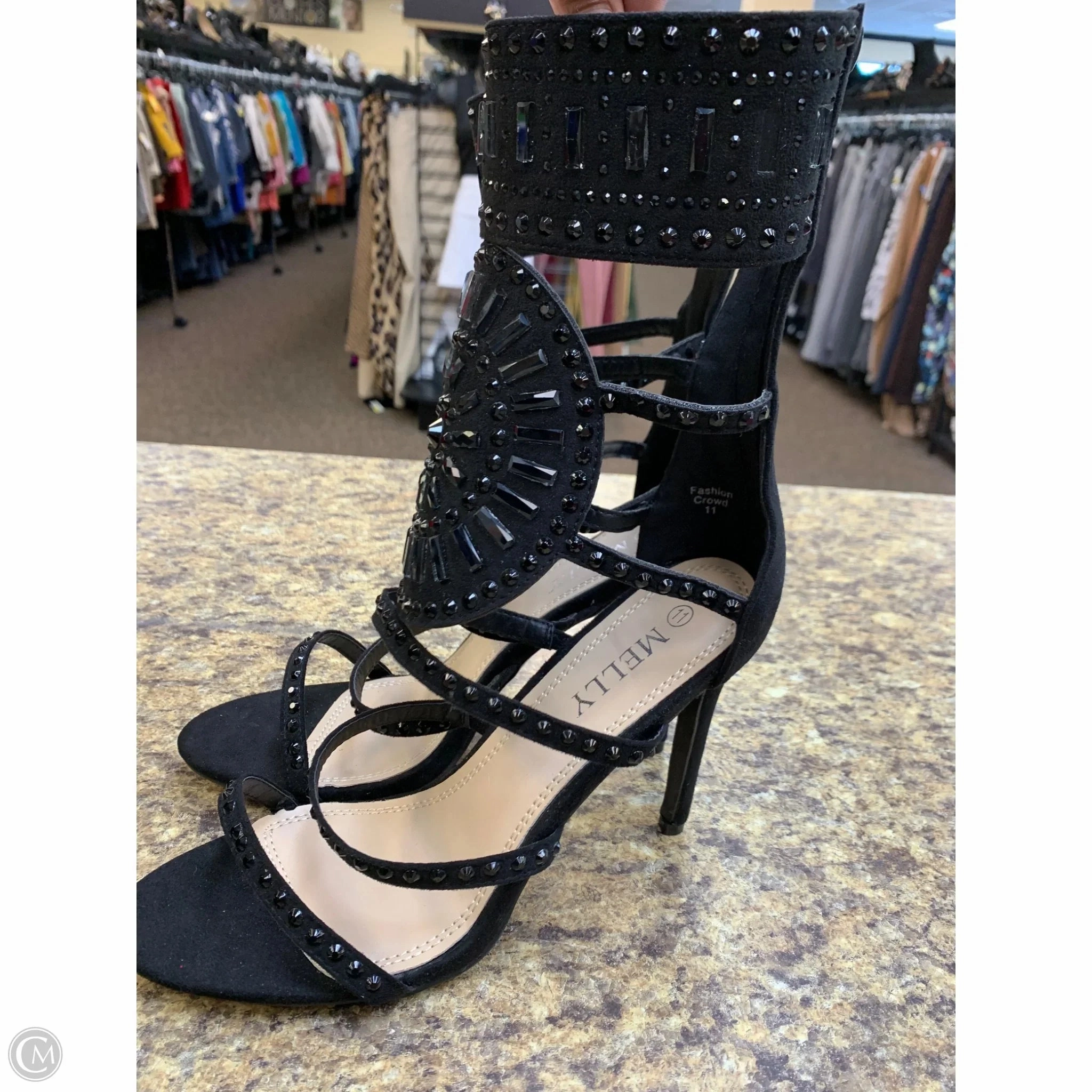 Shoes Heels Stiletto By Clothes Mentor In Black, Size: 11