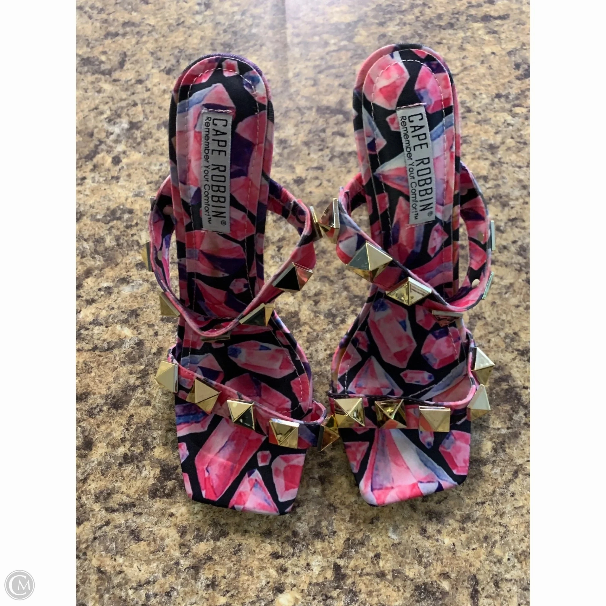 Shoes Heels Stiletto By Cmf In Black & Pink, Size: 8.5