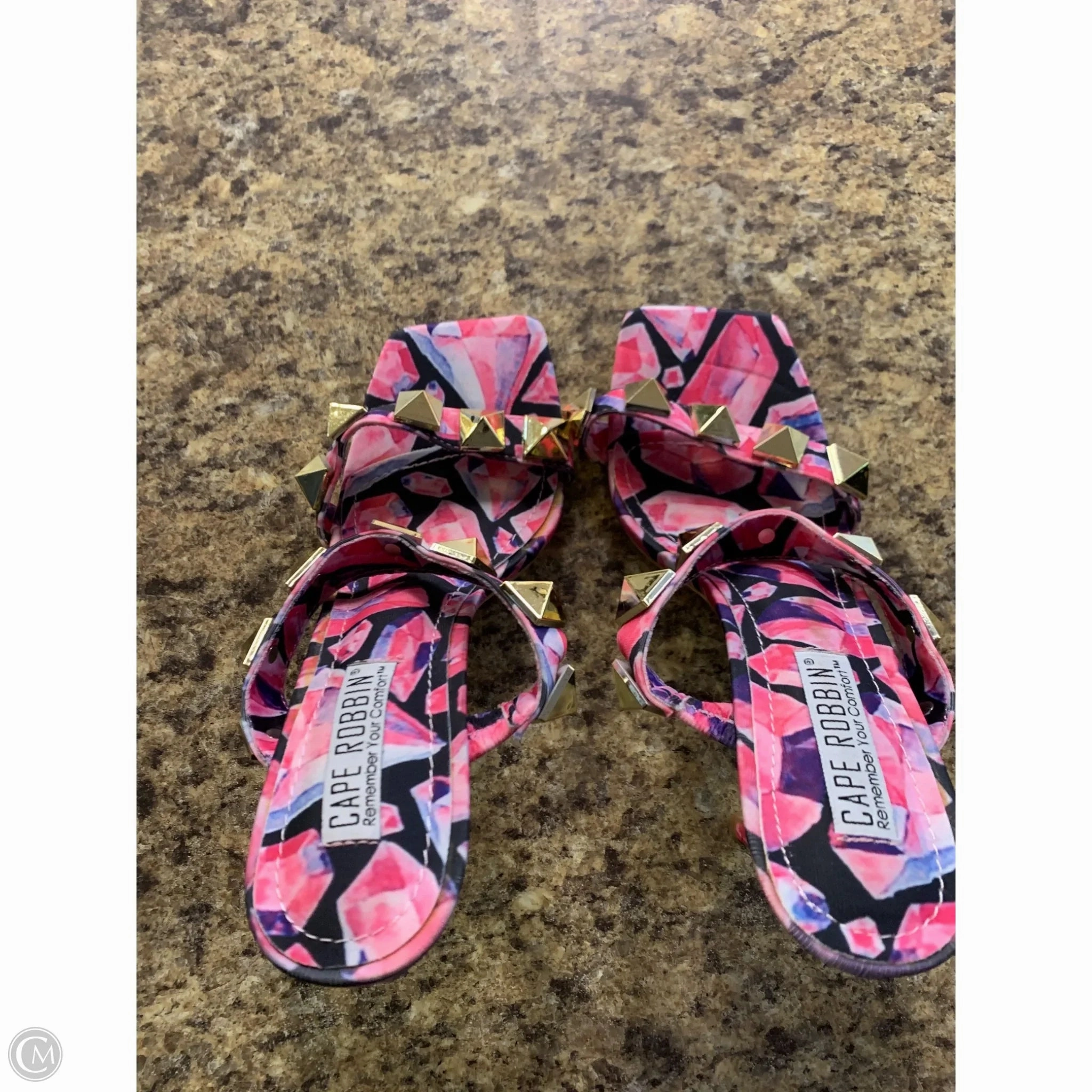 Shoes Heels Stiletto By Cmf In Black & Pink, Size: 8.5