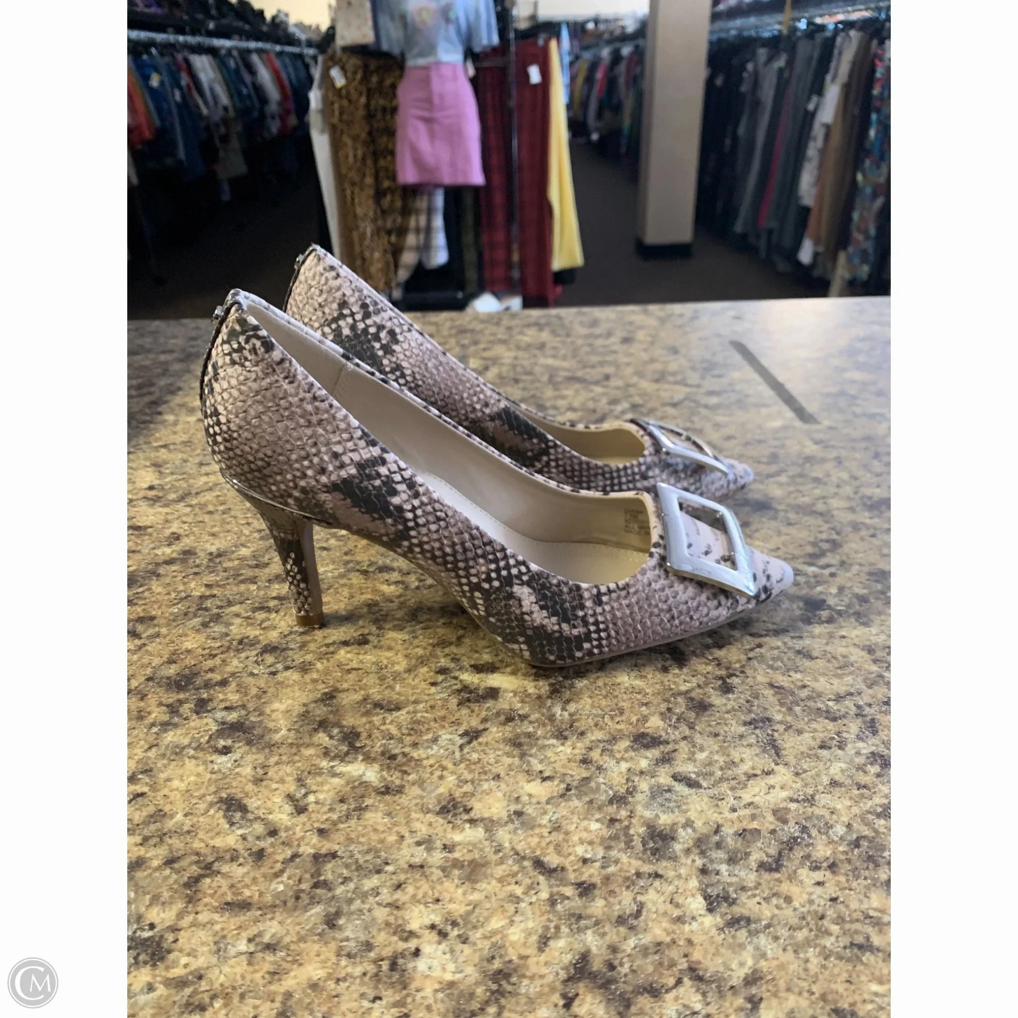 Shoes Heels Stiletto By Jones New York In Snakeskin Print, Size: 7.5