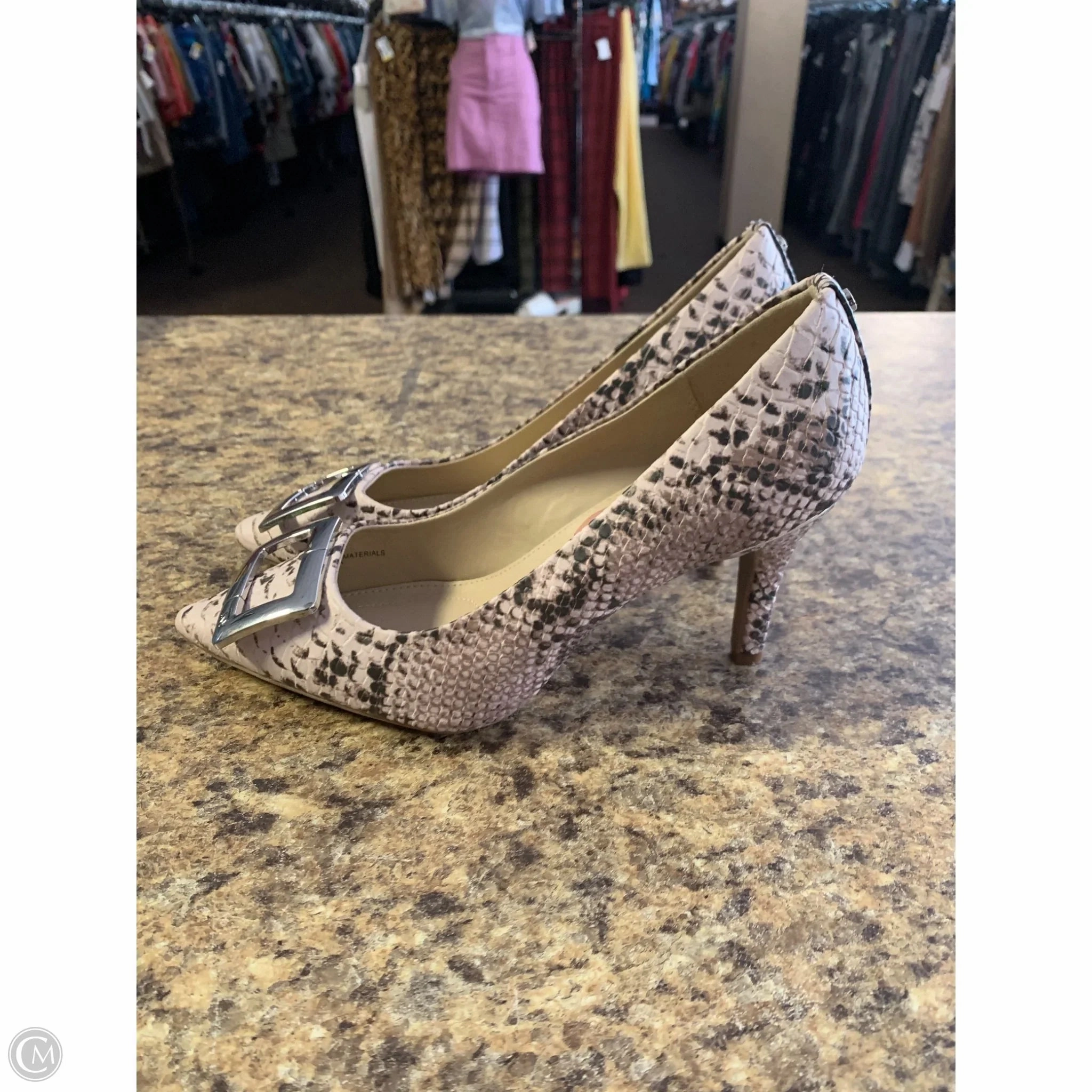 Shoes Heels Stiletto By Jones New York In Snakeskin Print, Size: 7.5
