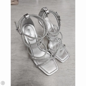 Shoes Heels Stiletto By Michael By Michael Kors In Silver, Size: 10