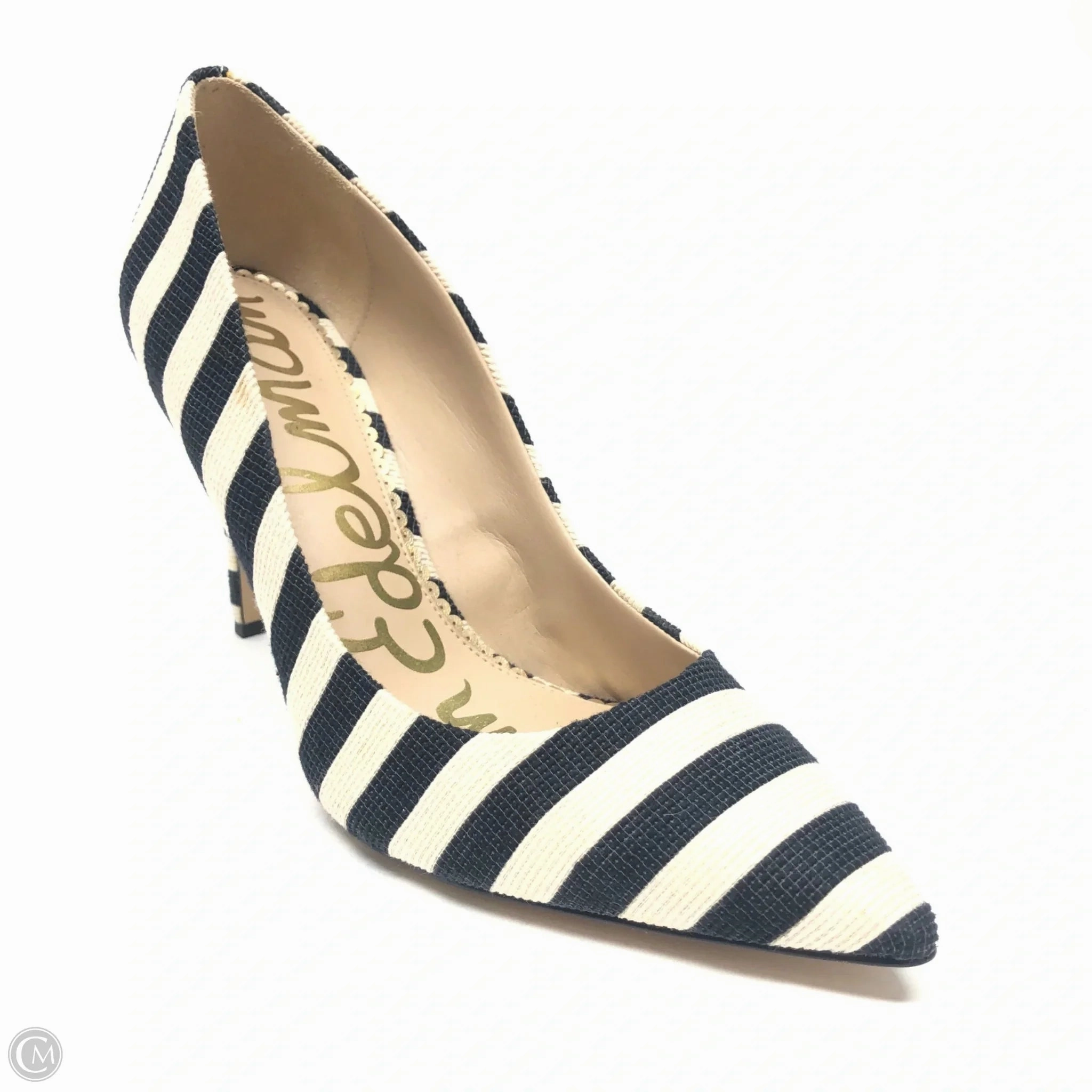 Shoes Heels Stiletto By Sam Edelman In Black & Cream, Size: 9