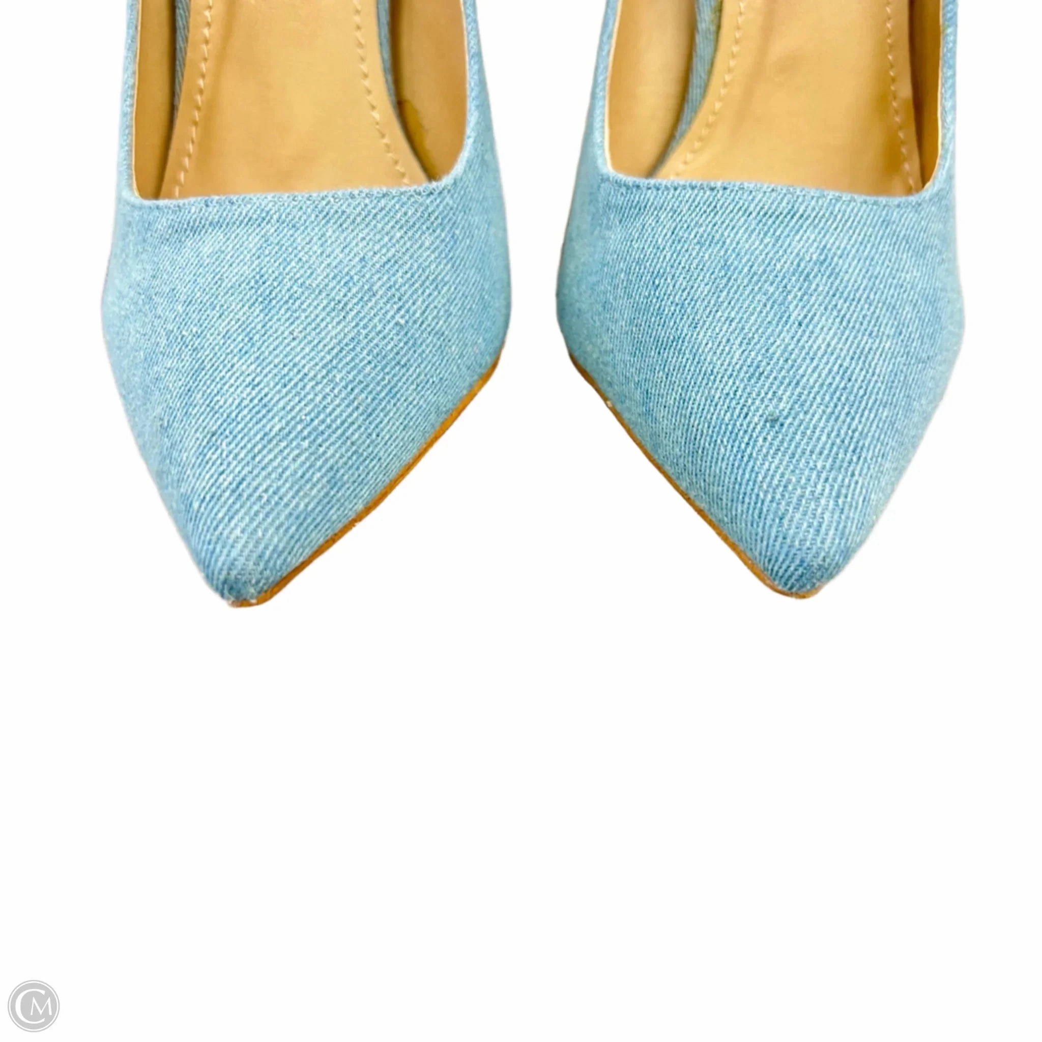 Shoes Heels Stiletto By Shoe Republic LA In Blue Denim, Size: 11