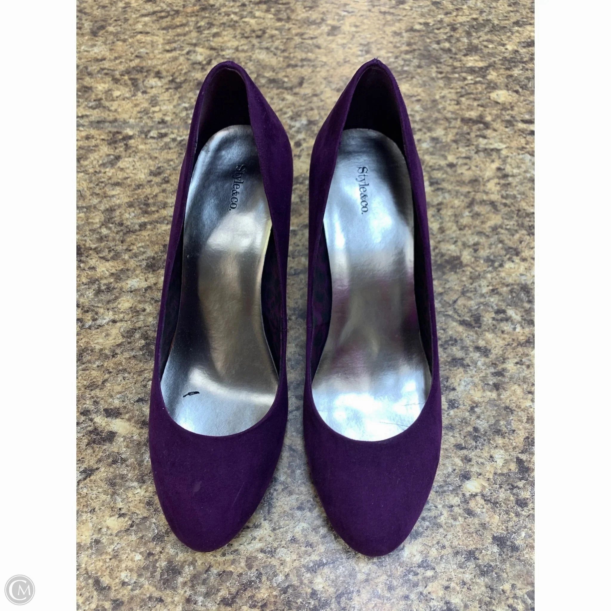 Shoes Heels Stiletto By Style And Company In Purple, Size: 8